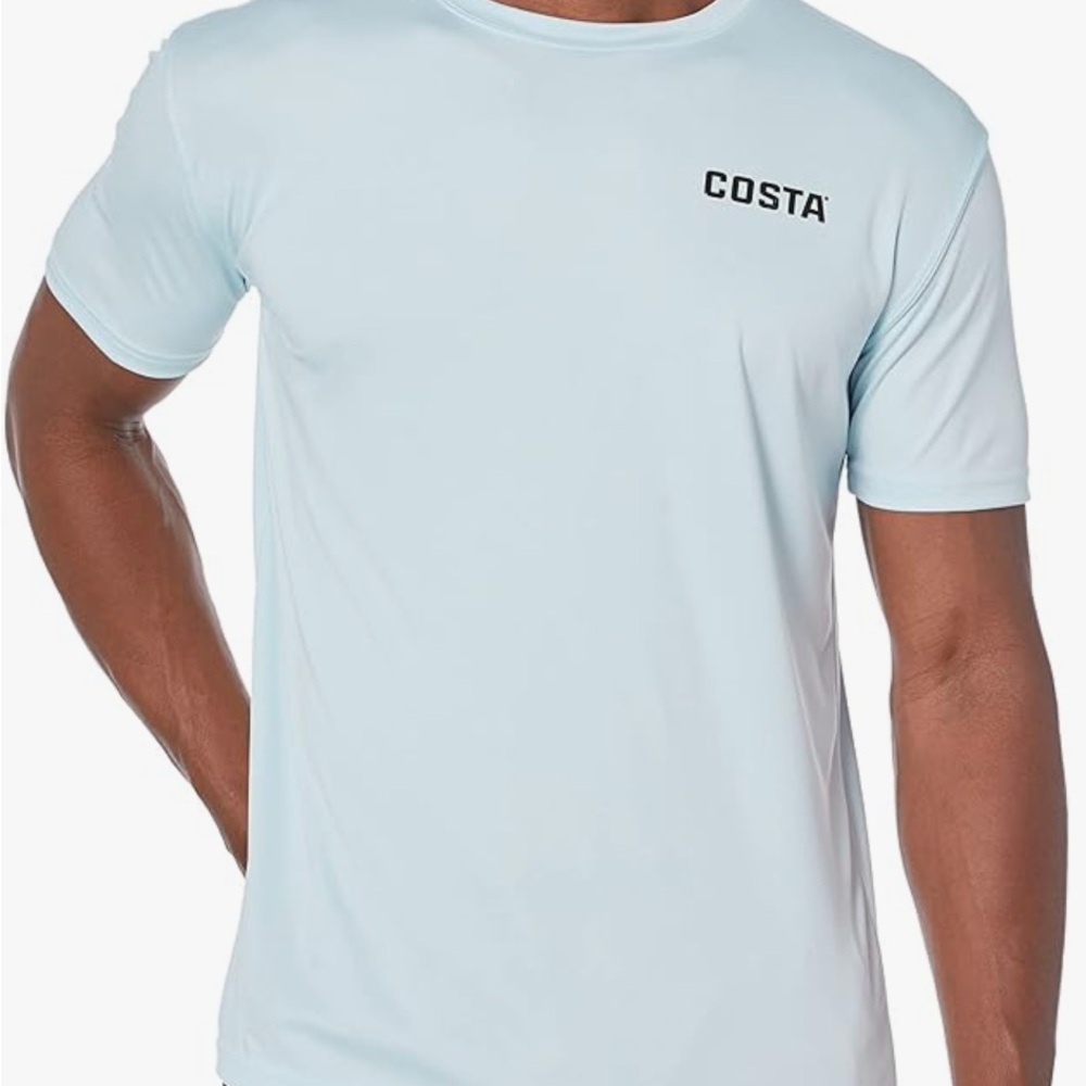 Costa Sky Blue Crew Neck Tee